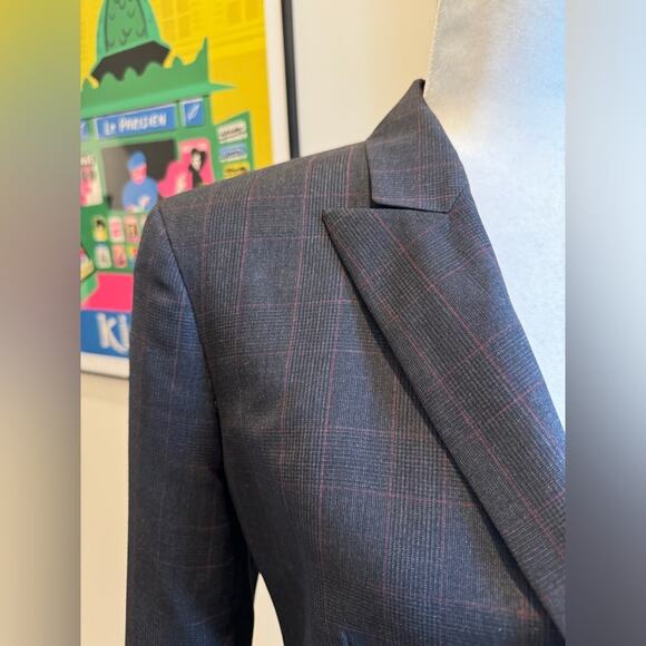 Stella McCartney Women’s Grey Plaid Blazer - Size 42 / US 6 - Picture 3 of 14